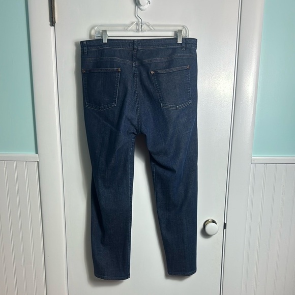 Eileen Fisher Straight Leg Stretchy Cotton Jeans Size Large - Picture 6 of 12